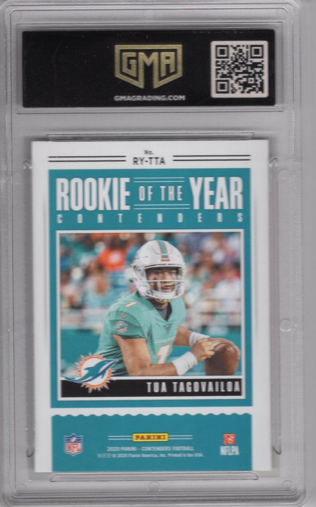 2020 PANINI CONTENDERS TUA TAGOVAILOA #RY-TTA ROOKIE CARD GEM MINT 10