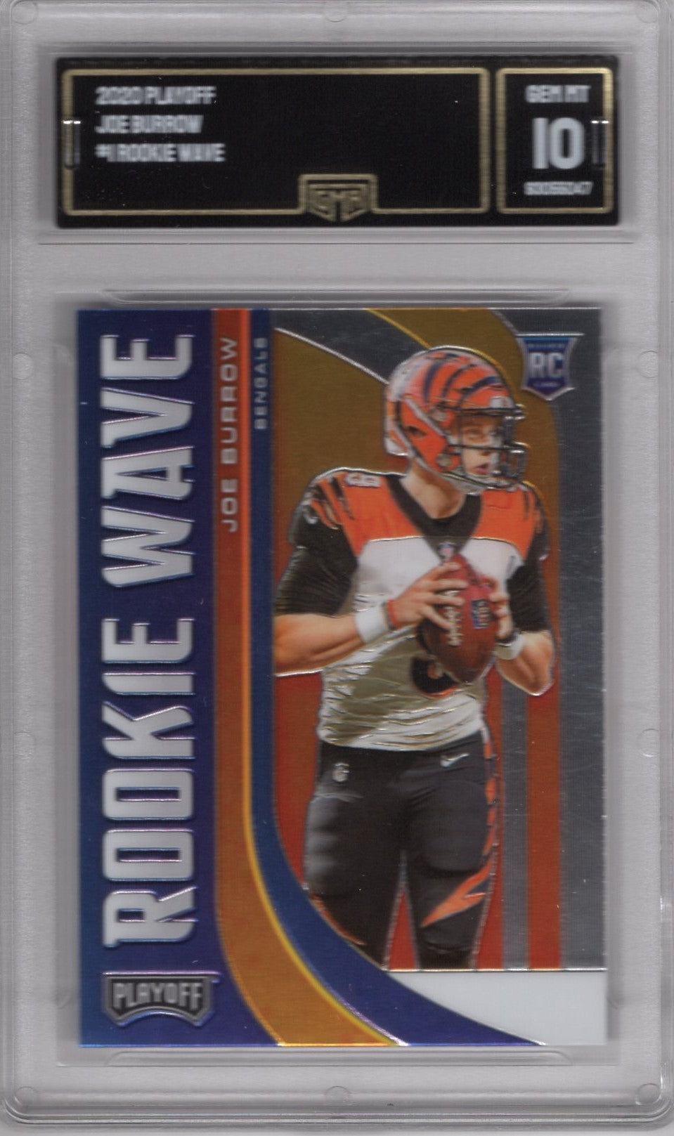 2020 PLAYOFF JOE BURROW #RW-1 ROOKIE WAVE GEM MINT 10