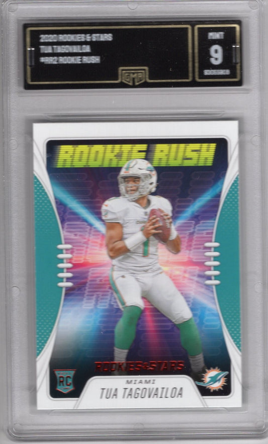 2020 ROOKIES AND STARS TUA TAGOVAILOA #RR2 ROOKIE RUSH RED