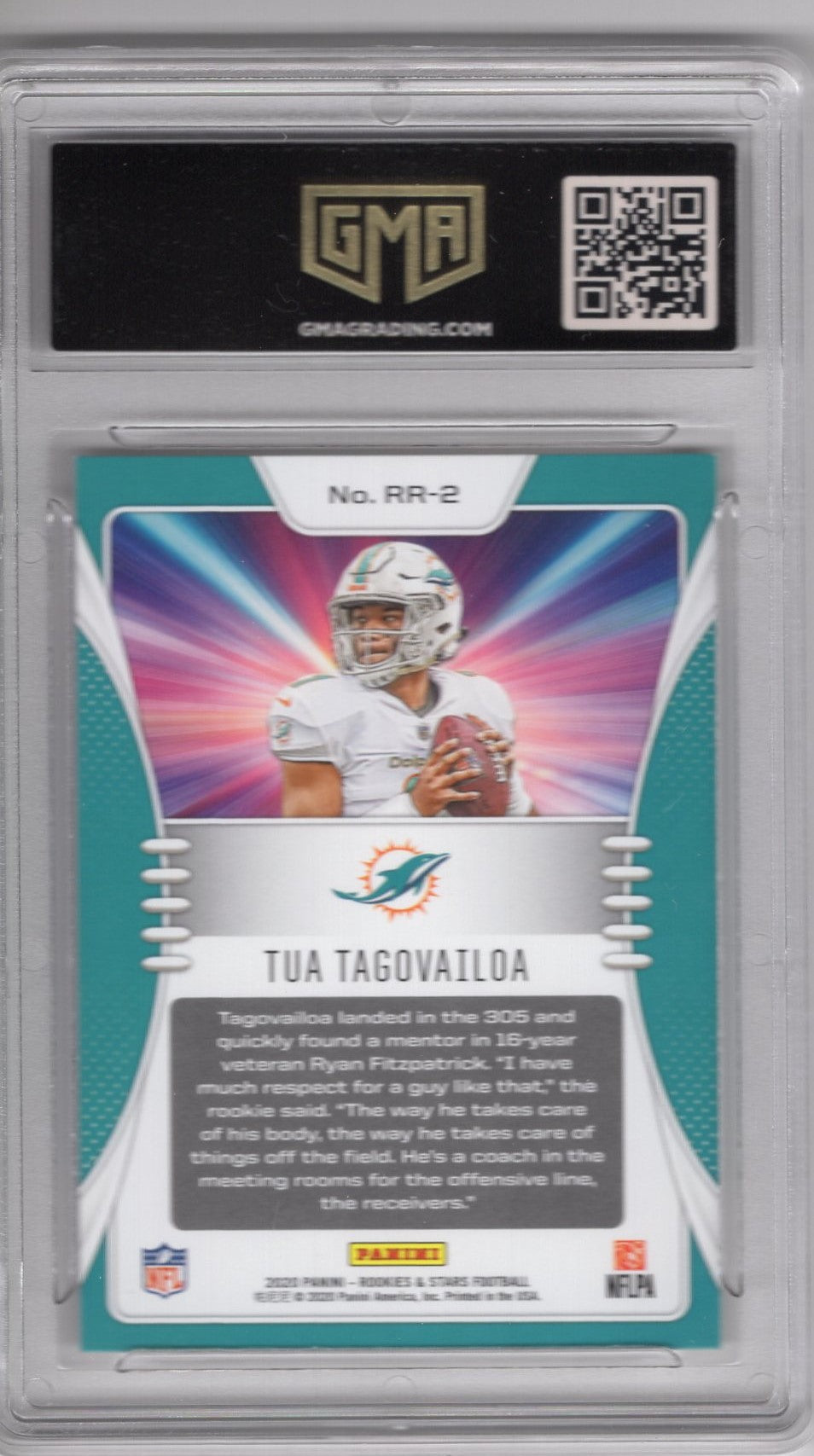 2020 ROOKIES AND STARS TUA TAGOVAILOA #RR2 ROOKIE RUSH RED