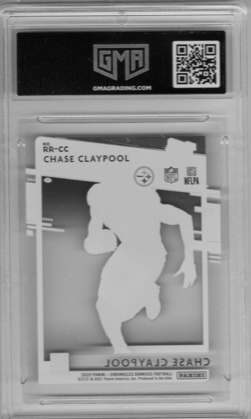 2020 CHRONICLES CHASE CLAYPOOL CLEARLY DONRUSS RATED ROOKIE GEM MINT 10