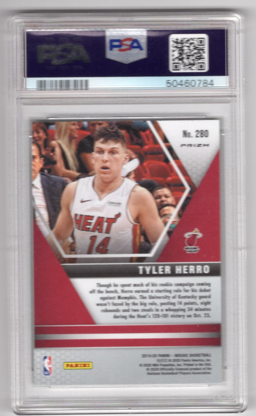 2019 PANINI MOSAIC TYLER HERRO GREEN MOSAIC PSA 10 ROOKIE CARD #280