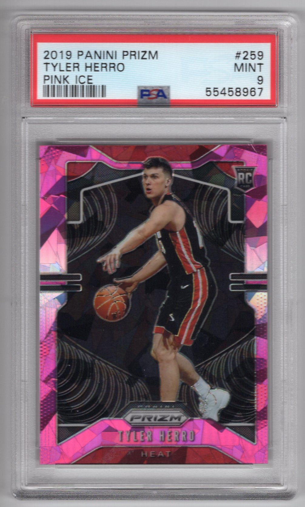 2019 Tyler HERRO PANINI PRIZM PINK ICE PSA 9