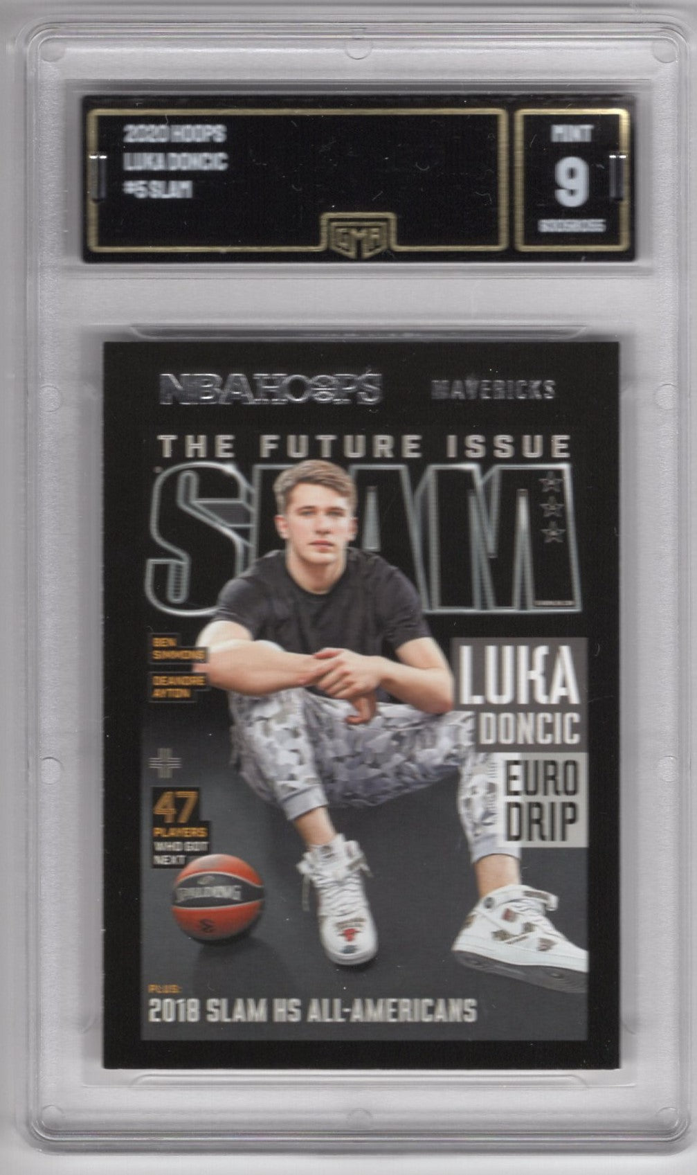 2020 NBA HOOPS LUKA DONCIC #5 SLAM MAGAZINE MINT 9