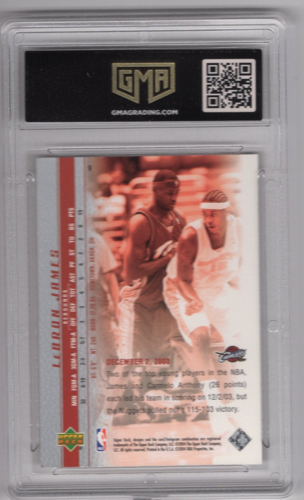 2003 UPPER DECK LEBRON JAMES #9 PHENOMENALBEGINNINGS ROOKIE CARD MINT 9