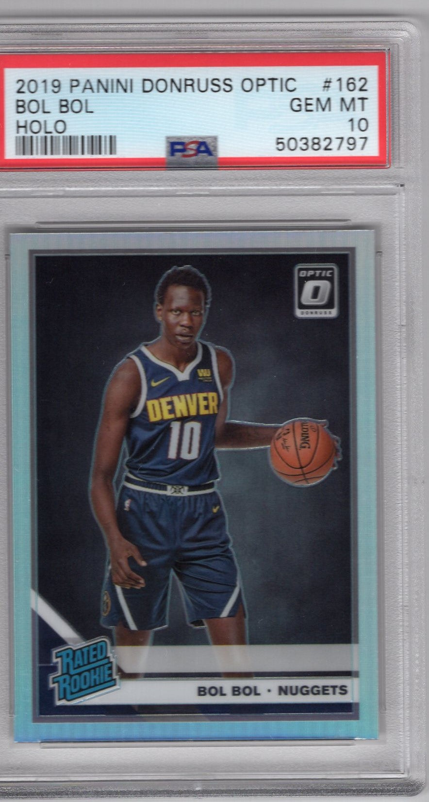 2019 PANINI OPTIC BOL BOL SILVER HOLO RATED ROOKIE #162 PSA 10