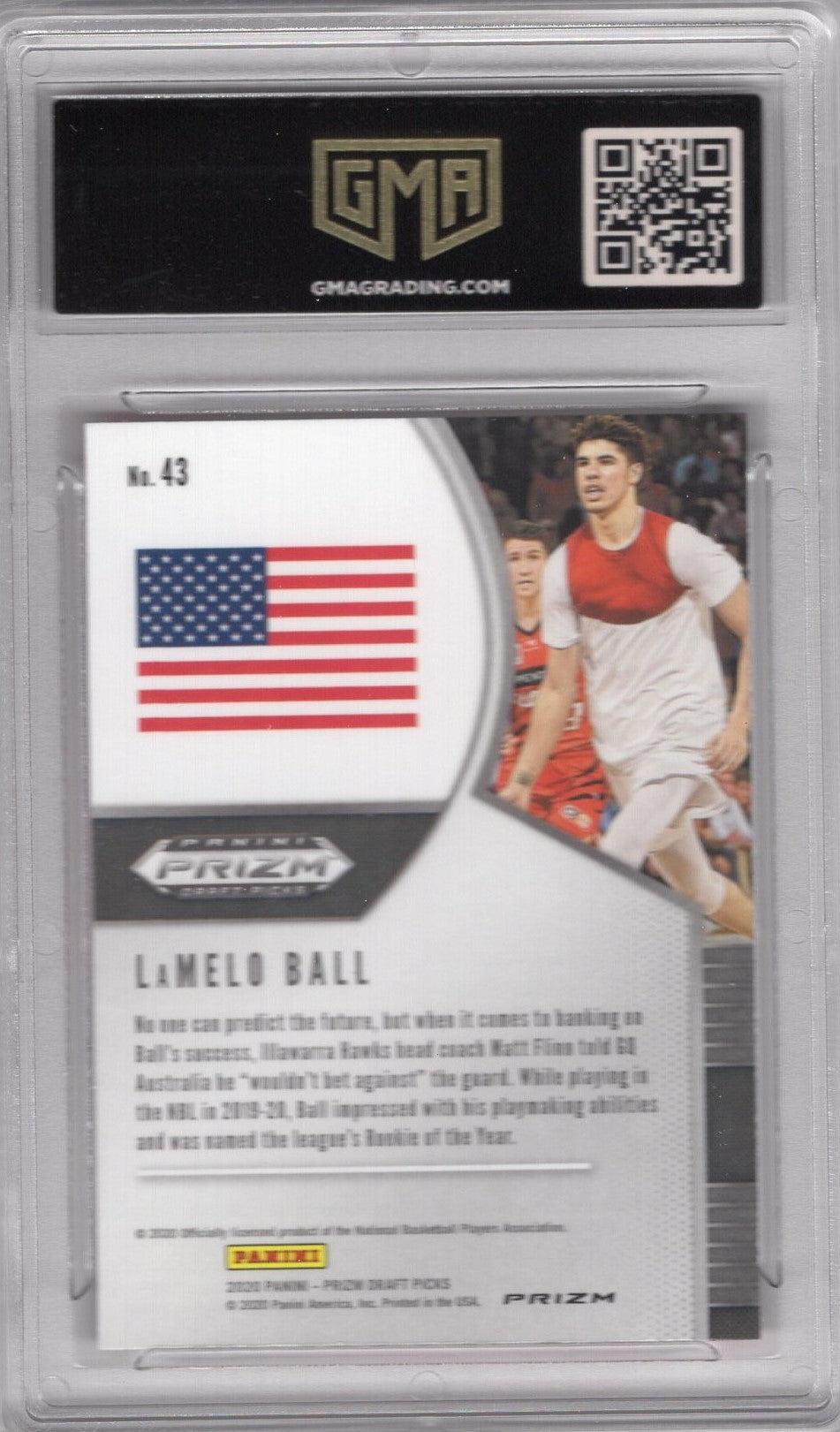 2020 PRIZM DRAFT LAMELO BALL #43 ROOKIE PINK ICE PRIZM