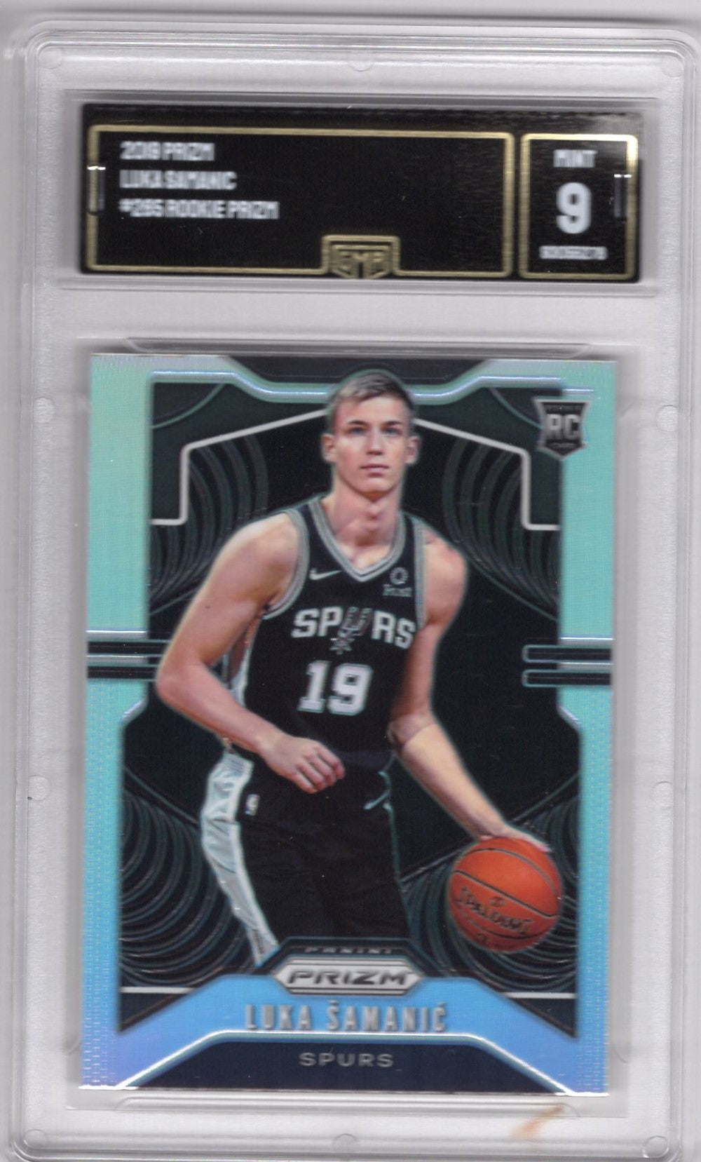 2020 PANINI PRIZM LUKA SAMANIC #265 SILVER ROOKIE PRIZM MINT 9