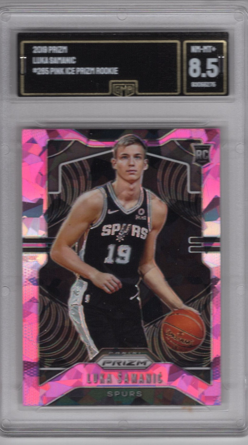 2020 PANINI PRIZM LUKA SAMANIC #265 PINK ICE ROOKIE CARD