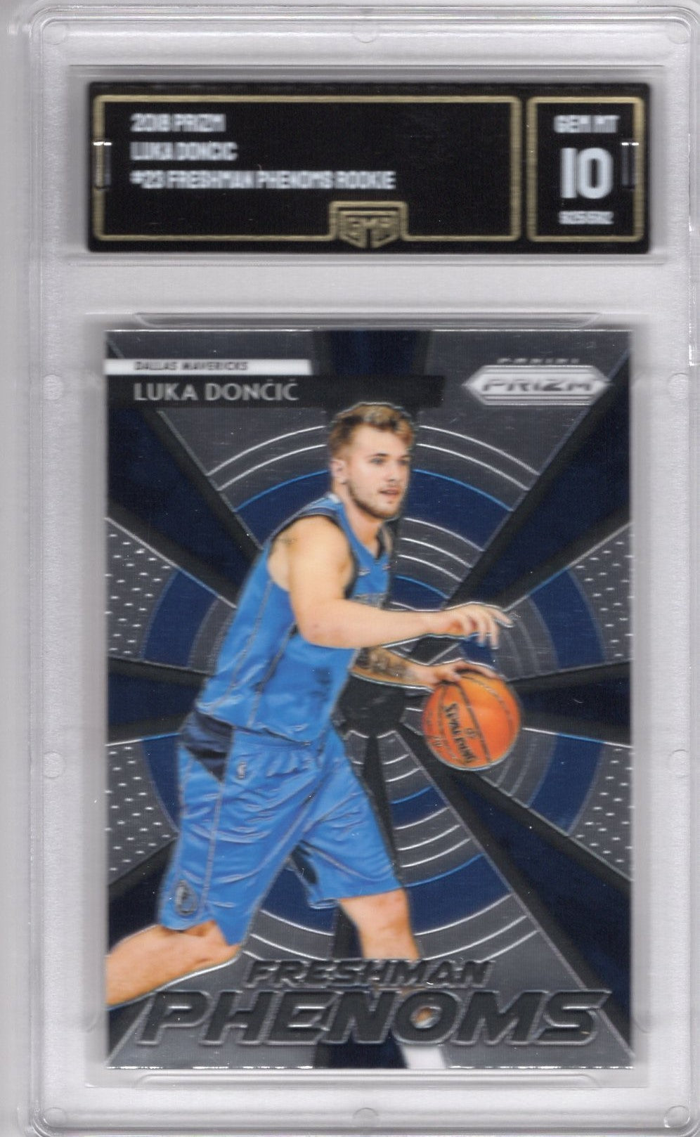 2018 PANINI PRIZM LUKA DONCIC FRESHMAN PHENOMS ROOKIE CARD GEM MINT 10