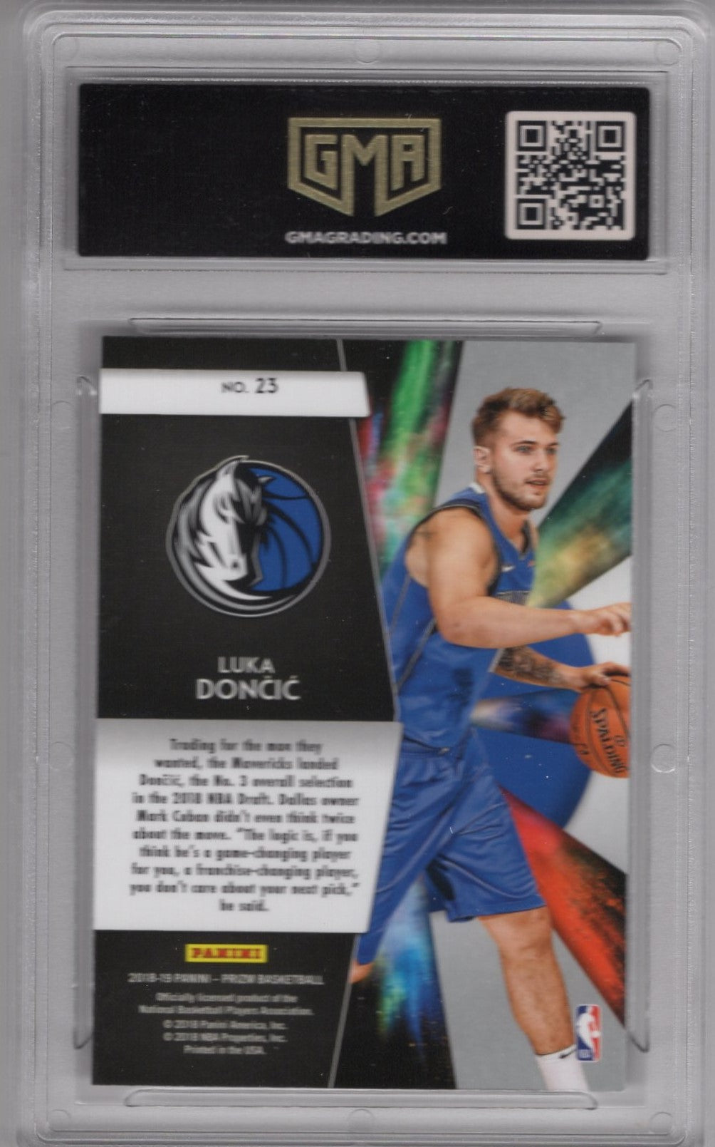 2018 PANINI PRIZM LUKA DONCIC FRESHMAN PHENOMS ROOKIE CARD GEM MINT 10