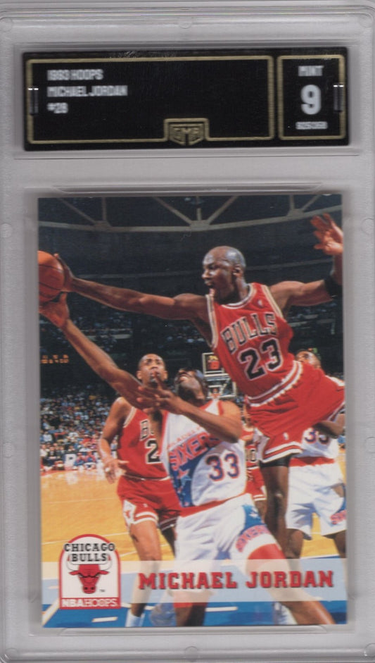 1993 NBA HOOPS MICHAEL JORDAN #28 MINT 9