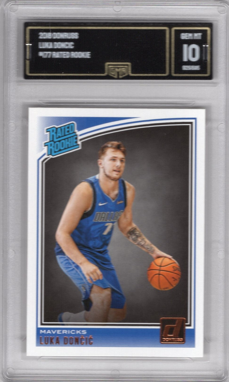 2018 DONRUSS RATED ROOKIE LUKA DONCIC #177 GEM MINT 10