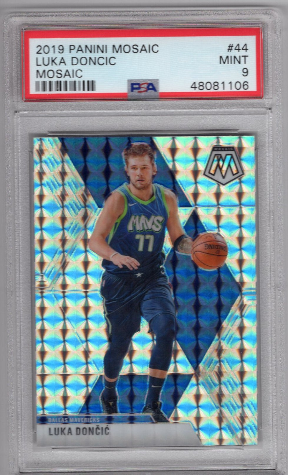 2019 PANINI MOSAIC LUKA DONCIC #44 SILVER PRIZM