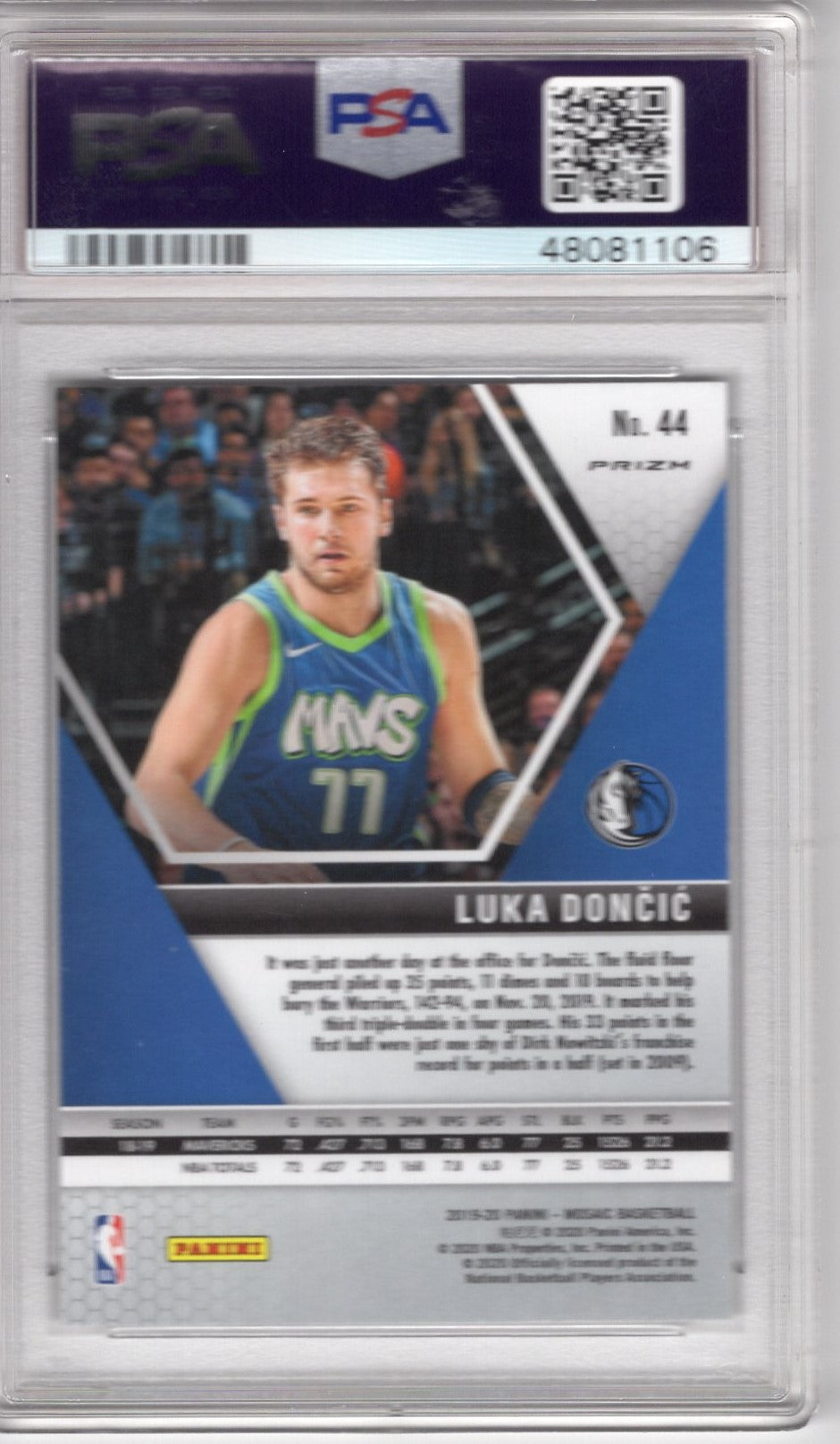 2019 PANINI MOSAIC LUKA DONCIC #44 SILVER PRIZM