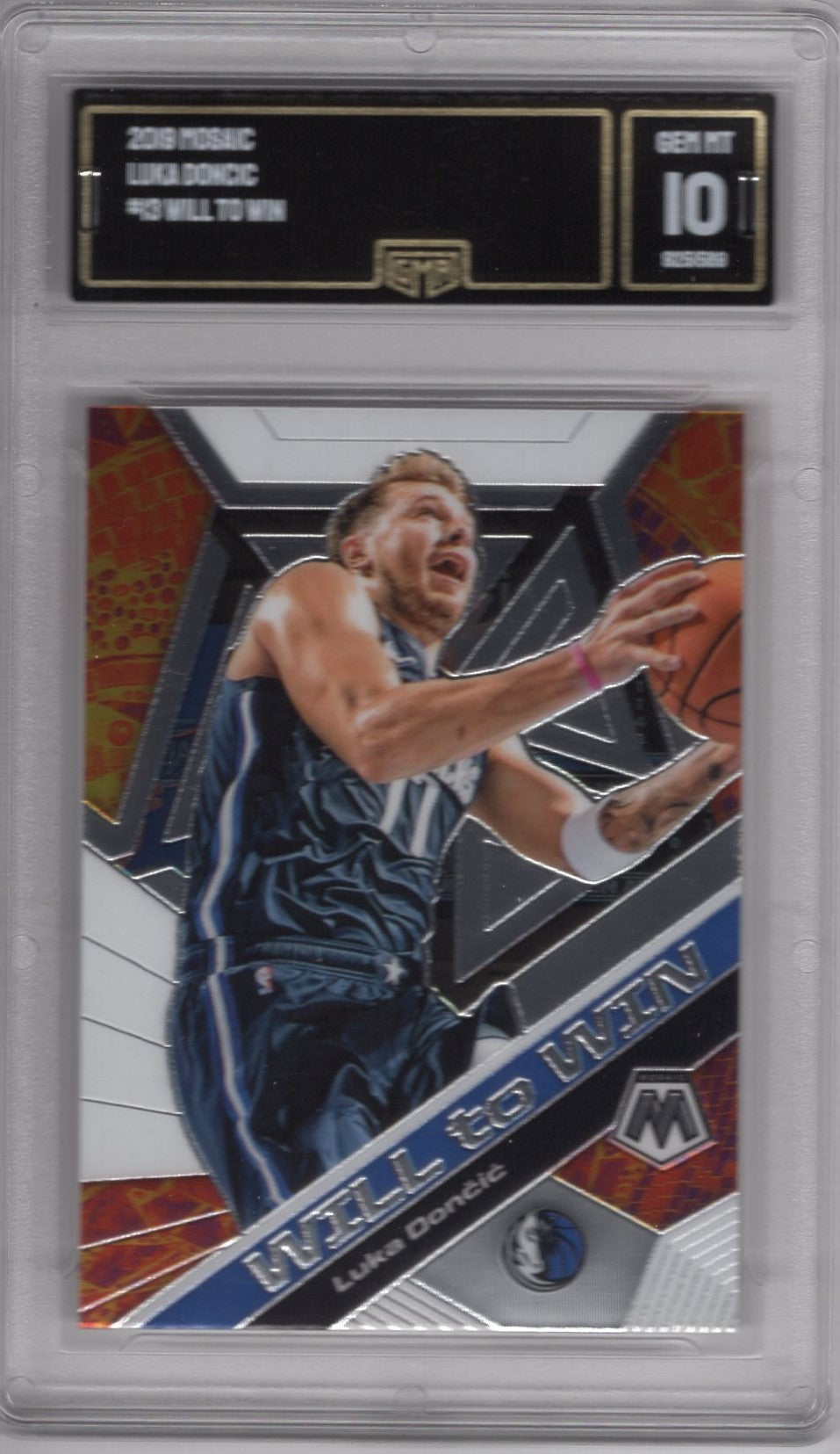 2019 PANINI MOSAIC LUKA DONCIC #13 WILL TO WIN GEM MINT 10