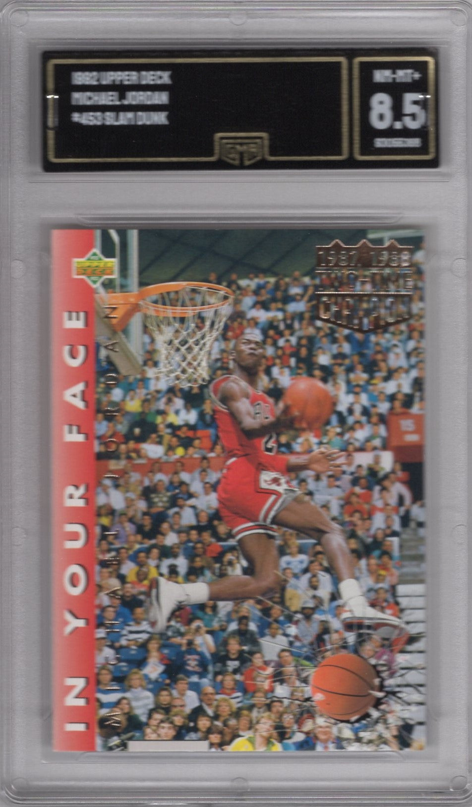 1992 upper deck Michael Jordan #453 SLAMDUNK