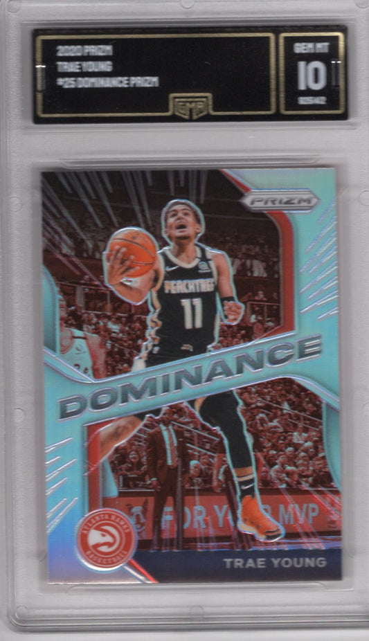 2020 PANINI PRIZM TRAE YOUNG #25 DOMINANCE SILVER PRIZM GEM MINT 10