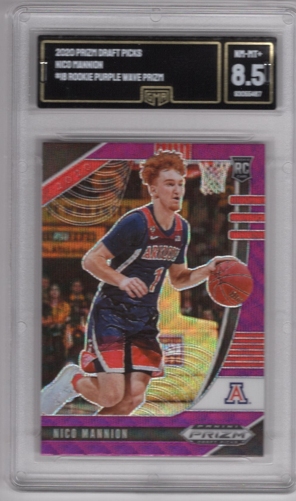 2020 PRIZM DRAFT PICKS NICO MANNION #18 PURPLE WAVE ROOKIE CARD