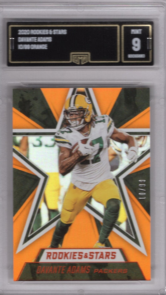 2020 ROOKIES AND STARS DAVANTE ADAMS 10/99 ORANGE PARALLEL