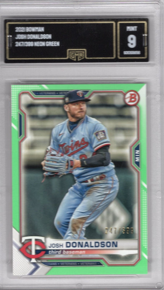 2021 BOWMAN JOSH DONALDSON NEON GREEN 247/399