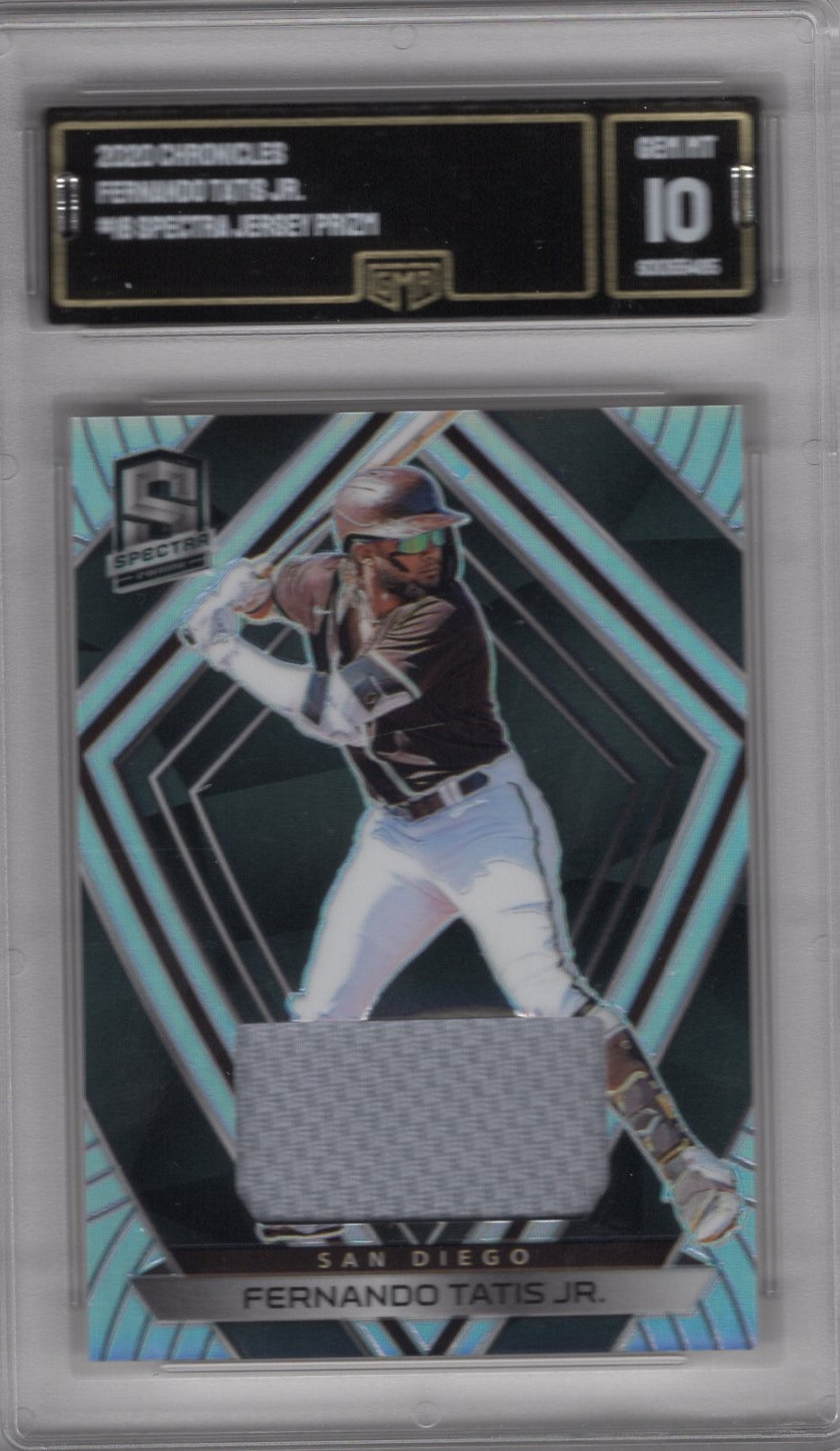 2020 CHRONICLES SPECTRA FERNANDO TATIS JR. #16 JERSEY SILVER PRIZM