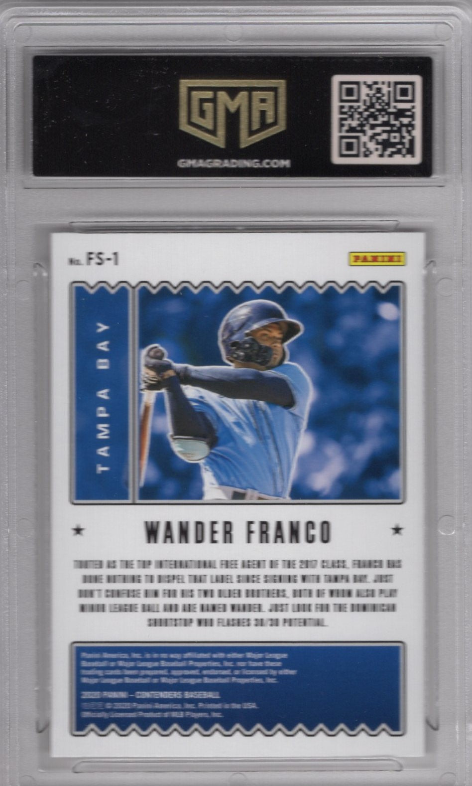 2020 PANINI CONTENDERS WANDER FRANCO #1 FUTURE STARS GEM MINT 10